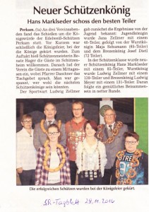 Artikel SR-Tagblatt v. 29.11.2016 - 1